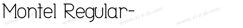 Montel Regular字体转换
